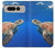 W3898 Sea Turtle Hülle Schutzhülle Taschen und Leder Flip für Google Pixel Fold