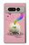 W3923 Cat Bottom Rainbow Tail Hülle Schutzhülle Taschen und Leder Flip für Google Pixel Fold