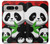 W3929 Cute Panda Eating Bamboo Hülle Schutzhülle Taschen und Leder Flip für Google Pixel Fold