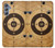 W3894 Paper Gun Shooting Target Hülle Schutzhülle Taschen und Leder Flip für Samsung Galaxy M34 5G