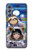 W3915 Raccoon Girl Baby Sloth Astronaut Suit Hülle Schutzhülle Taschen und Leder Flip für Samsung Galaxy M34 5G