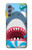 W3947 Shark Helicopter Cartoon Hülle Schutzhülle Taschen und Leder Flip für Samsung Galaxy M34 5G