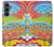 W3407 Hippie Art Hülle Schutzhülle Taschen und Leder Flip für Samsung Galaxy S23 FE