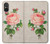 W3079 Vintage Pink Rose Hülle Schutzhülle Taschen und Leder Flip für Sony Xperia 5 V