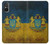 W3858 Ukraine Vintage Flag Hülle Schutzhülle Taschen und Leder Flip für Sony Xperia 5 V
