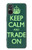 W3862 Keep Calm and Trade On Hülle Schutzhülle Taschen und Leder Flip für Sony Xperia 5 V