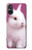 W3870 Cute Baby Bunny Hülle Schutzhülle Taschen und Leder Flip für Sony Xperia 5 V