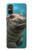 W3871 Cute Baby Hippo Hippopotamus Hülle Schutzhülle Taschen und Leder Flip für Sony Xperia 5 V