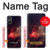 W3897 Red Nebula Space Hülle Schutzhülle Taschen und Leder Flip für Sony Xperia 5 V