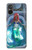 W3912 Cute Little Mermaid Aqua Spa Hülle Schutzhülle Taschen und Leder Flip für Sony Xperia 5 V