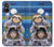 W3915 Raccoon Girl Baby Sloth Astronaut Suit Hülle Schutzhülle Taschen und Leder Flip für Sony Xperia 5 V
