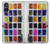 W3956 Watercolor Palette Box Graphic Hülle Schutzhülle Taschen und Leder Flip für Sony Xperia 5 V