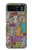 W3879 Retro Music Doodle Hülle Schutzhülle Taschen und Leder Flip für Motorola Razr 40