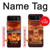 W3881 Fire Skull Hülle Schutzhülle Taschen und Leder Flip für Motorola Razr 40