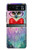 W3934 Fantasy Nerd Owl Hülle Schutzhülle Taschen und Leder Flip für Motorola Razr 40