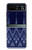 W3950 Textile Thai Blue Pattern Hülle Schutzhülle Taschen und Leder Flip für Motorola Razr 40