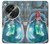 W3911 Cute Little Mermaid Aqua Spa Hülle Schutzhülle Taschen und Leder Flip für OnePlus OPEN