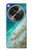 W3920 Abstract Ocean Blue Color Mixed Emerald Hülle Schutzhülle Taschen und Leder Flip für OnePlus OPEN