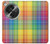 W3942 LGBTQ Rainbow Plaid Tartan Hülle Schutzhülle Taschen und Leder Flip für OnePlus OPEN