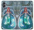 W3911 Cute Little Mermaid Aqua Spa Hülle Schutzhülle Taschen und Leder Flip für Samsung Galaxy A05