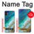 W3920 Abstract Ocean Blue Color Mixed Emerald Hülle Schutzhülle Taschen und Leder Flip für Samsung Galaxy A05