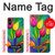 W3926 Colorful Tulip Oil Painting Hülle Schutzhülle Taschen und Leder Flip für Samsung Galaxy A05