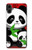 W3929 Cute Panda Eating Bamboo Hülle Schutzhülle Taschen und Leder Flip für Samsung Galaxy A05