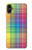 W3942 LGBTQ Rainbow Plaid Tartan Hülle Schutzhülle Taschen und Leder Flip für Samsung Galaxy A05