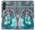 W3911 Cute Little Mermaid Aqua Spa Hülle Schutzhülle Taschen und Leder Flip für Samsung Galaxy A05s