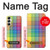 W3942 LGBTQ Rainbow Plaid Tartan Hülle Schutzhülle Taschen und Leder Flip für Samsung Galaxy A05s