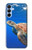 W3898 Sea Turtle Hülle Schutzhülle Taschen und Leder Flip für Samsung Galaxy A15 5G