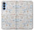 W3903 Travel Stamps Hülle Schutzhülle Taschen und Leder Flip für Samsung Galaxy A15 5G