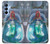 W3912 Cute Little Mermaid Aqua Spa Hülle Schutzhülle Taschen und Leder Flip für Samsung Galaxy A15 5G