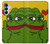 W3945 Pepe Love Middle Finger Hülle Schutzhülle Taschen und Leder Flip für Samsung Galaxy A15 5G