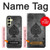 W3446 Black Ace Spade Hülle Schutzhülle Taschen und Leder Flip für Samsung Galaxy A25 5G