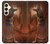 W3919 Egyptian Queen Cleopatra Anubis Hülle Schutzhülle Taschen und Leder Flip für Samsung Galaxy A25 5G