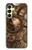 W3927 Compass Clock Gage Steampunk Hülle Schutzhülle Taschen und Leder Flip für Samsung Galaxy A25 5G