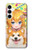 W3918 Baby Corgi Dog Corgi Girl Candy Hülle Schutzhülle Taschen und Leder Flip für Samsung Galaxy A35 5G