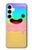 W3939 Ice Cream Cute Smile Hülle Schutzhülle Taschen und Leder Flip für Samsung Galaxy A35 5G