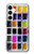 W3956 Watercolor Palette Box Graphic Hülle Schutzhülle Taschen und Leder Flip für Samsung Galaxy A35 5G
