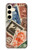 W3900 Stamps Hülle Schutzhülle Taschen und Leder Flip für Samsung Galaxy S24