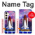 W3913 Colorful Nebula Space Shuttle Hülle Schutzhülle Taschen und Leder Flip für Samsung Galaxy S24