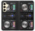W3931 DJ Mixer Graphic Paint Hülle Schutzhülle Taschen und Leder Flip für Samsung Galaxy S24