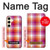 W3941 LGBT Lesbian Pride Flag Plaid Hülle Schutzhülle Taschen und Leder Flip für Samsung Galaxy S24