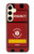 W3957 Emergency Medical Service Hülle Schutzhülle Taschen und Leder Flip für Samsung Galaxy S24