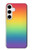 W3698 LGBT Gradient Pride Flag Hülle Schutzhülle Taschen und Leder Flip für Samsung Galaxy S24 Plus