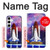 W3913 Colorful Nebula Space Shuttle Hülle Schutzhülle Taschen und Leder Flip für Samsung Galaxy S24 Plus