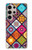 W3943 Maldalas Pattern Hülle Schutzhülle Taschen und Leder Flip für Samsung Galaxy S24 Ultra