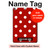 W2951 Red Polka Dots Tablet Hülle Schutzhülle Taschen für iPad 10.2 (2021,2020,2019), iPad 9 8 7