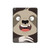 W3855 Sloth Face Cartoon Tablet Hülle Schutzhülle Taschen für iPad 10.2 (2021,2020,2019), iPad 9 8 7